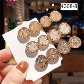 Impression  Latest Style 4 Pcs in one card and multicolor Beads Hair Clip Set and total 48 pcs pkt
